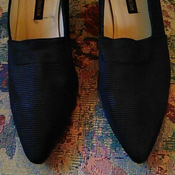 Larry Stuart Black Fabric Heels - Picture 11 of 12